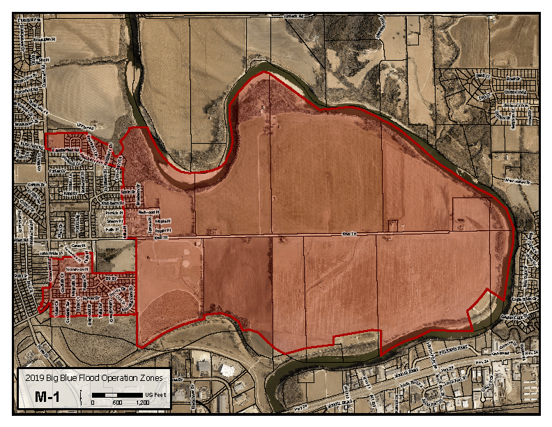map of high water advisory area